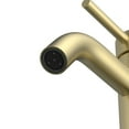 thumbnail image 6 of Camile Single Handle Lavatory Faucet With Drain Kit Included In Brushed Gold, 6 of 7