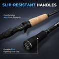 thumbnail image 6 of KastKing Travel Fishing Rods, Portable 4-Piece Spinning & Casting Rods, Extra Twin-Tip, IM7 Graphite Blanks-Spartacus Passage, 6 of 18