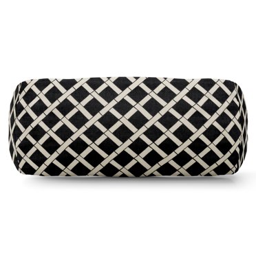 COZPLEN Indoor/Outdoor Bolster Pillows, 16x6 Inches Solid Round Lumbar Cylinder Throw Pillows For Outdoor Furnitures, Set Of 2, Beige