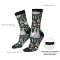 thumbnail image 4 of KLL Cute Sloth Print Cool Socks Men's Women's Crew Socks Funny Crazy Novelty Stockings, 4 of 6
