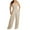 Beige, variant on WREESH Womens Business Casual Jumpsuit Fashion Casual Spring Summer Jumpsuit Beige