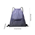 thumbnail image 2 of Tyidzon String Backpack, Lightweight Drawstring Bag for Men Women, 19x16 Inch Sport Sack for Gym Basketball Swimming, Travel Draw String Back Pack, 2 of 6