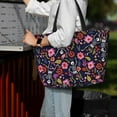 thumbnail image 7 of Gaeub Dancing Skeletons Floral Garden Beach Travel Bag, Multi-Pocket Beach Bag, Summer Vacation Bag, Beach Essentials Tote, 7 of 7