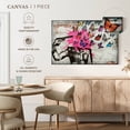 thumbnail image 4 of Elephant Stock Free The Butterflies Wall Art - Horizontal Canvas Wall Art - Living Room Wall Decor - Animal Canvas - Black And Pink Decor - 45" x 30", 4 of 4