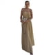 thumbnail image 2 of Vestido de Fiesta con Cuello Halter y Nudo de Cuerda para Mujer (Verano 2024) Beige Talla Única, 2 of 9