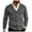 Gray 1, variant on Mens Sweaters Pullover Men Solid Color V Neck Button Up Cardigan Sweater Jacket Casual Loose Comfortable Trendy Business Jacket(Black)