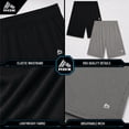 thumbnail image 4 of RBX Boys Athletic Shorts - 2 Pack Performance Mesh Jersey Gym Shorts with Elastic Waistband (8-16), 4 of 7