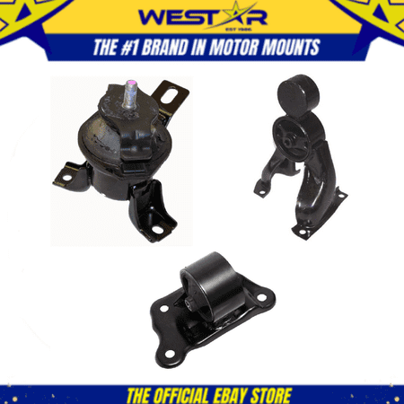 Motor & Trans Mount 3PCS Set Fit 03-06 Mitsubishi Outlander 2.4L 2WD Auto Trans