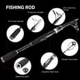 thumbnail image 5 of Goture Bigel Lightweight Telescoping Fishing Rod, Carbon Fiber Black and silver, 0.91 kg, 5 of 7