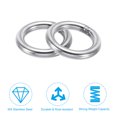 thumbnail image 4 of Uxcell 33mm Metal O Rings, 6 Pack 304 Stainless Steel Round Rings for Hardware Bags, 4 of 6