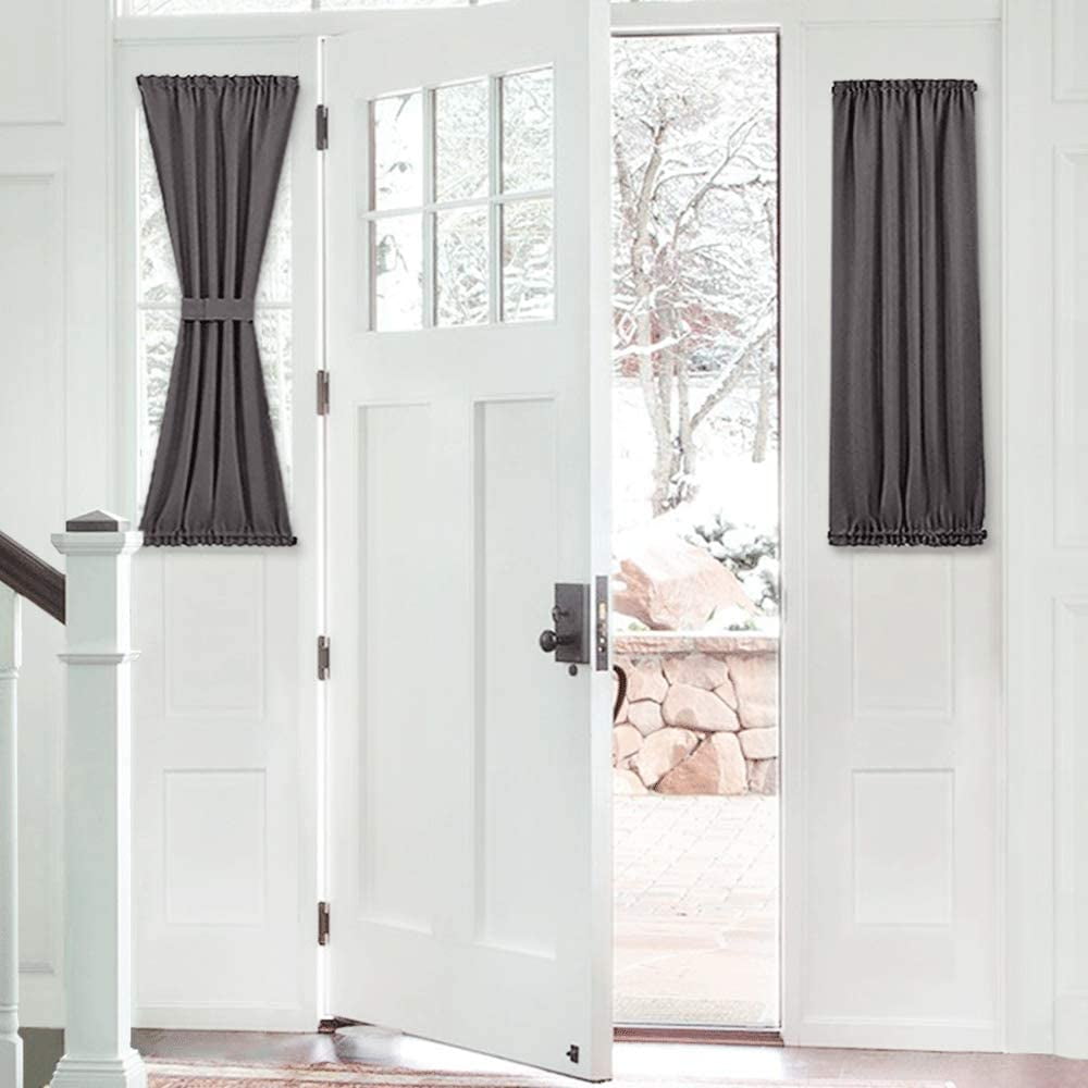 Lt Gray Blackout French Door Curtain 1 panel 