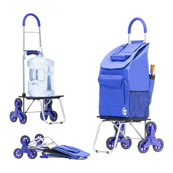 dbest products DBEST-01-554 Stair Climber Bigger Foldable Trolley Dolly, Blue