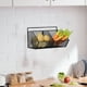thumbnail image 1 of Cesta de pared para almacenar jengibre y ajo | Organizador de cocina de hierro con múltiples compartimentos | Estante inoxidable para especias, cebollas y condimentos | Diseño compacto, 1 of 5