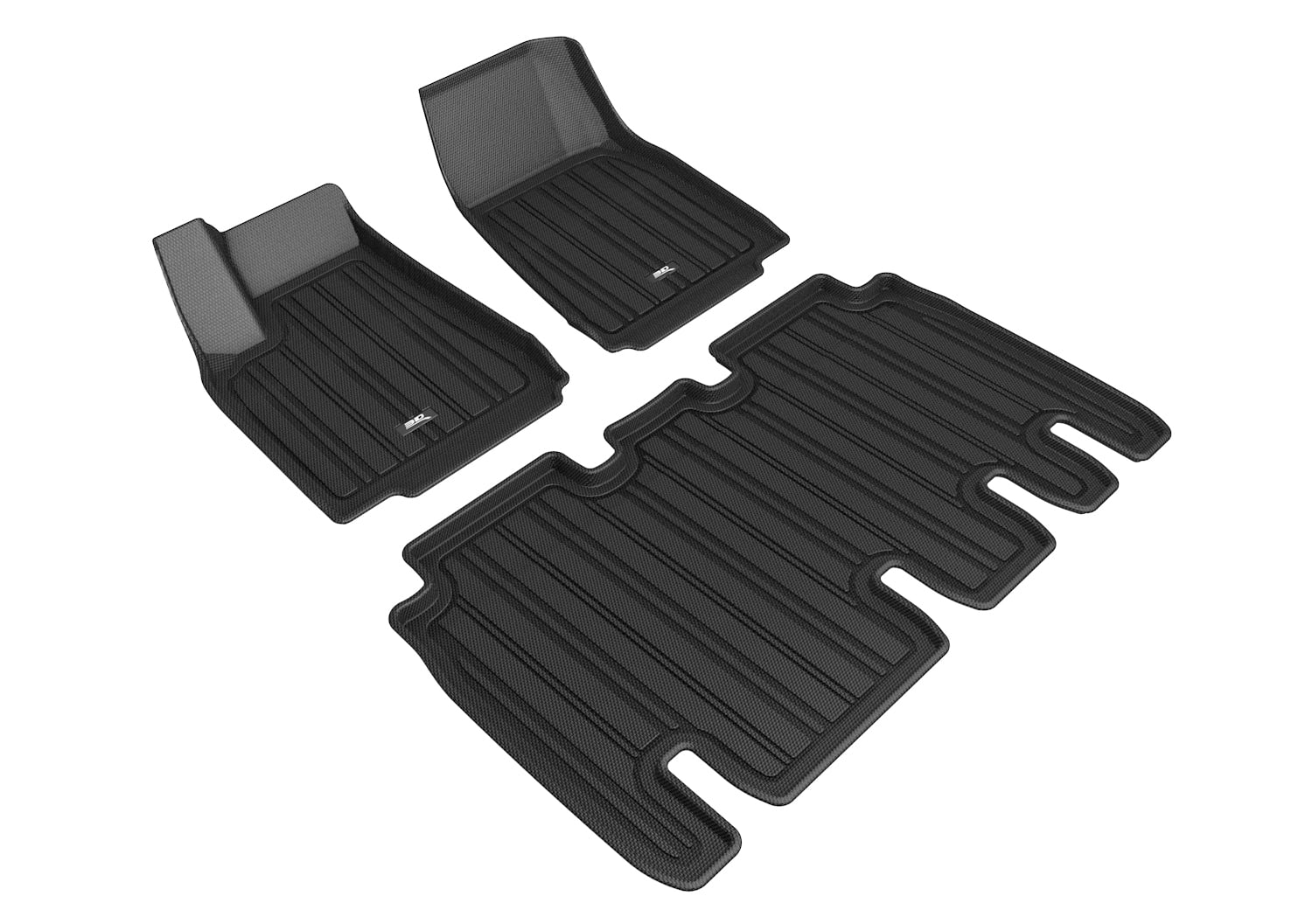 3D MAXpider All-Weather Floor Liners For BMW X7 2019-2024 - Kagu Black 6-Passenger