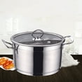 thumbnail image 2 of Shisuyan Stainless Steel Soup Pot Multifunctional Pot Practical Hot Pot with Glass Lid, 2 of 9