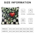 thumbnail image 5 of BANET Tovudori Wreath Floral Home Throw Pillow Cover, Cushion Case Cover Decoration for Sofa Couch (SB-Check) 12x12in, 5 of 5