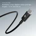 thumbnail image 6 of Beats USB-C to USB-C Woven Cable (1.5 m / 5 ft)- Bolt Black, 6 of 7