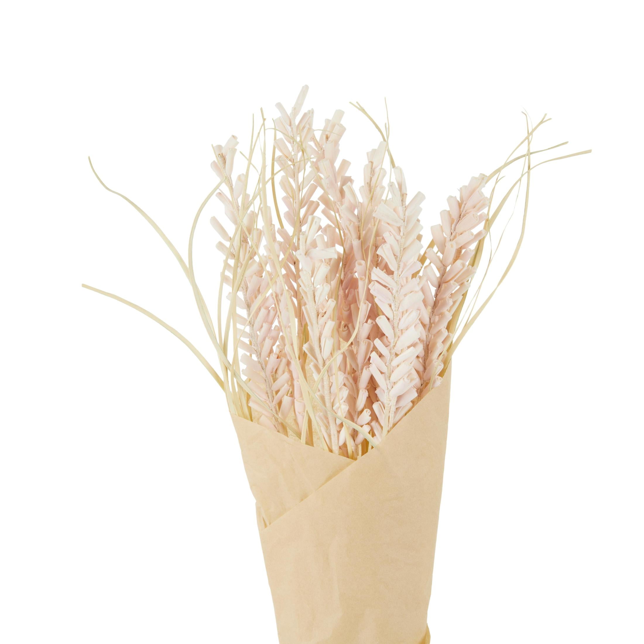 41" Tall Floral Bouquet Dried Plant Natural Foliage Bouquet with Cream Stems, by DecMode
