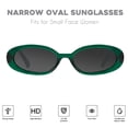 thumbnail image 2 of Gafas de sol mosanana Retro Oval Green para mujer MS52360, 2 of 7