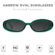 thumbnail image 2 of Gafas de sol mosanana Retro Oval Green para mujer MS52360, 2 of 7