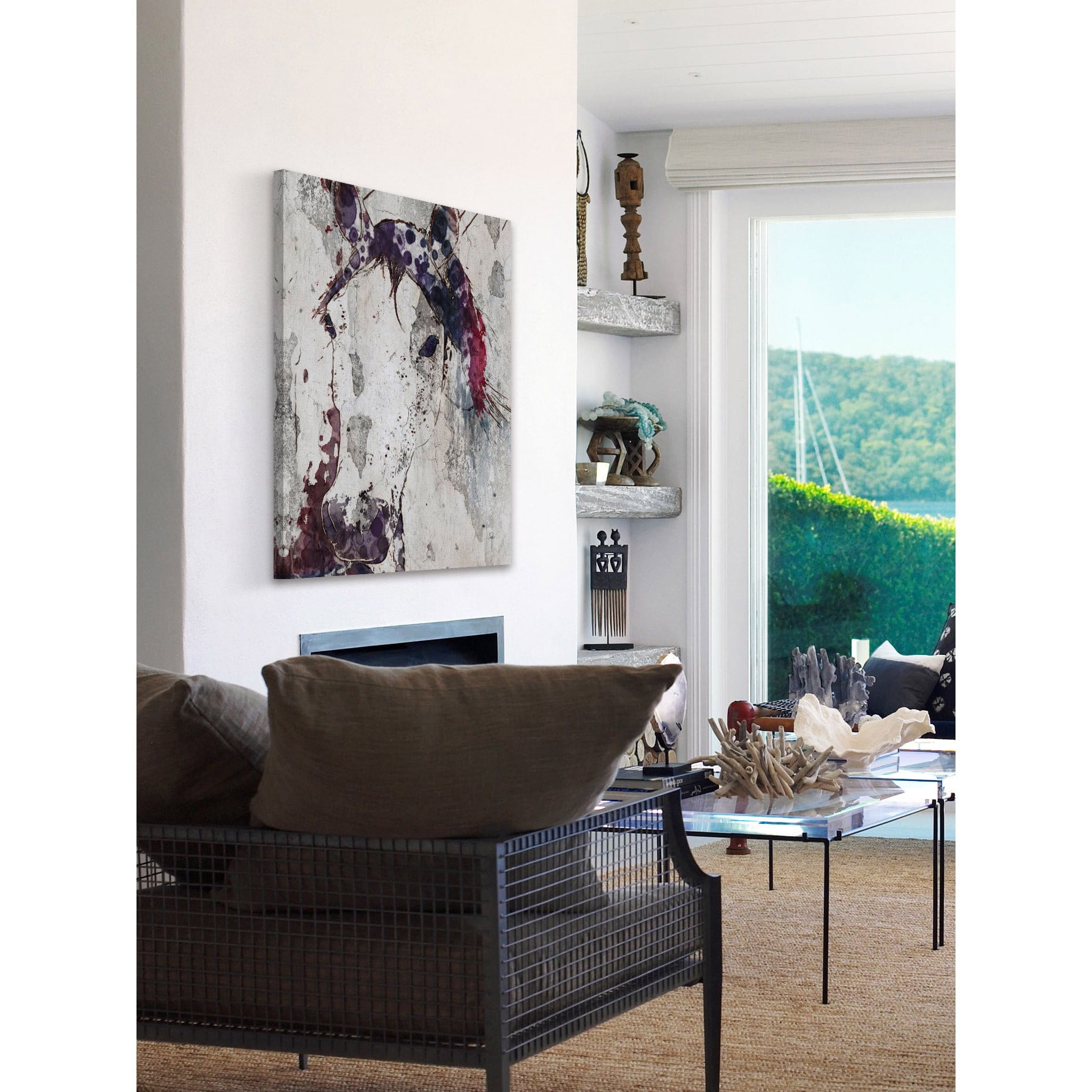 Marmont Hill "Mustang Horse" by Irena Orlov Painting Print on Wrapped Canvas