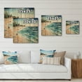 thumbnail image 4 of Designart "Beach Photo Sandy Charm V" Nautical & Beach Print on Natural Pine Wood, 4 of 5