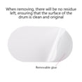 thumbnail image 3 of Bass Drum Patch, Sound Conductivity, PET Versatile Drum Conservation for Both Beaters Anti Abrasion Pads with Removable Adhesive Backing, Protects Against Friction Damage, 3 of 6