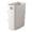 White, variant on Slim Plastic Trash Can, Open Top Wastebasket for Bathroom Bedroom, Narrow Garbage Bin with Bag Holder Hole, 11 x 10.6 x 5.1 Inches