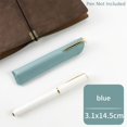 thumbnail image 1 of Porte-crayon en Cuir PU Sac de Rangement pour Stylos Étui à Stylos Couleur Unie Résistant à l'Usure Housse de Protection pour Stylo Petit Signe A6, 1 of 6