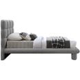 thumbnail image 4 of Meridian Furniture Deco Grey Boucle Fabric Twin Bed, 4 of 27