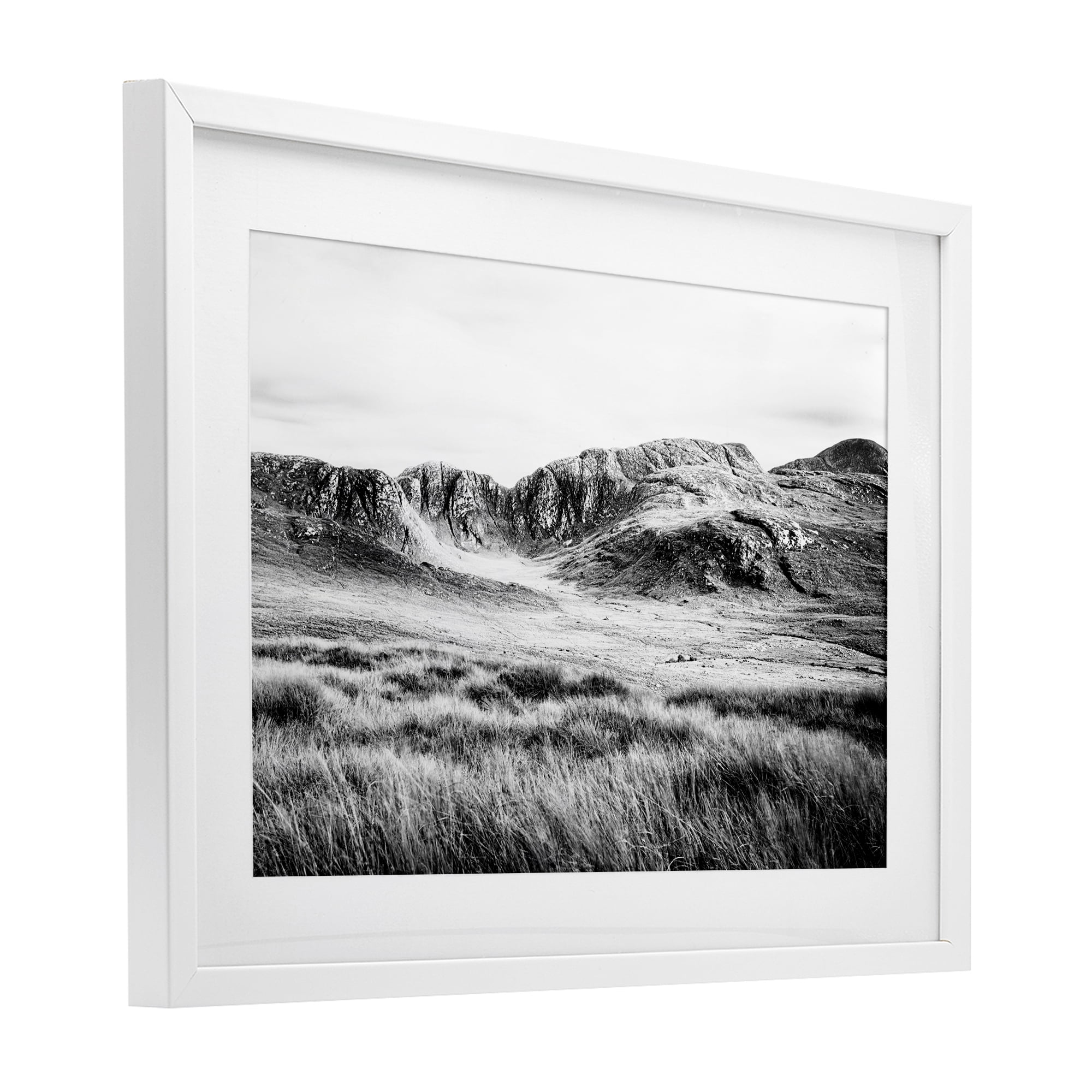 Stupell Industries Magnificent Countryside View White Framed Print Under Glass, design by Andy Amos