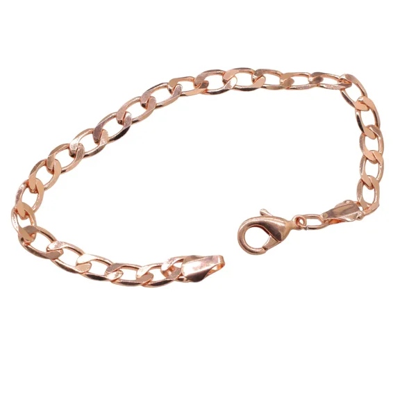 Pure Solid Copper Bracelet - Cuban Chain Cube Link Rider Bracelet Arthritis