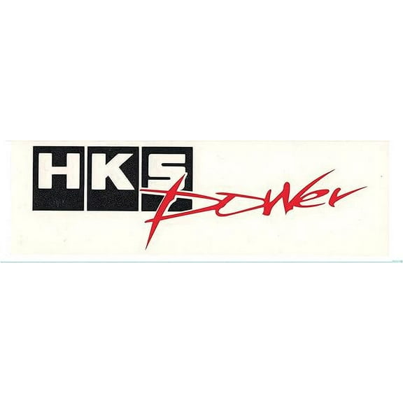 2 Pieces Auto Car Vinyl Racing Decal Sticker for HKS Power (New) Black/red Size 7"x2.2"
