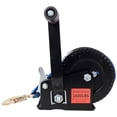 thumbnail image 3 of S-HOME 1600LBS Hand Winch, 32.8FT Steel Cable, 4:1 Gear Ratio, Two-Way Ratchet for Trailer, Boat, ATV Towing, 3 of 13