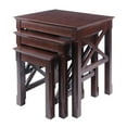thumbnail image 2 of Winsome Wood Xola X-Panel Nesting Table Set, Cappuccino, 2 of 15