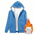 thumbnail image 6 of Xaqiouau Womens Sherpa Lined Zip Up Hoodie Thick Fleece Hooded Sweatshirt with Multiple Pockets Warm Casual Jacket for Fall Winter Daily Wear, 6 of 9