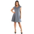 thumbnail image 4 of Plus Size Keyhole Neck Knee Length Dress, 4 of 6