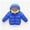 Blue, variant on WOYY Boys Down Coat Solid Winter Hooded Puffer Jacket Thick Warm Outerwear Clothes
