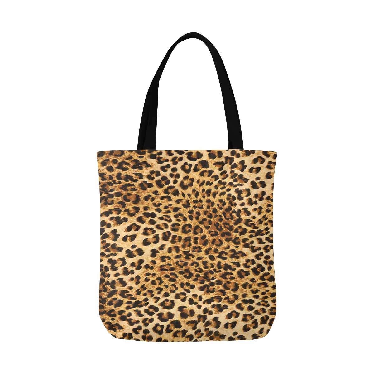 ASHLEIGH Leopard Skins Colorful Wild Print Unisex Canvas Tote Canvas