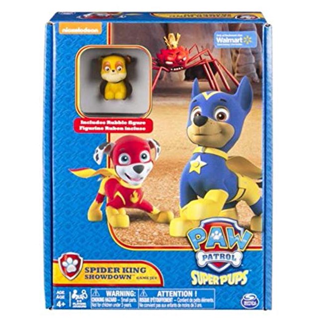 Juego de Paw Patrol Super Pups, Spider King Showdown (incluye figura de Super Rubble) Paw Patrol 43227-2413