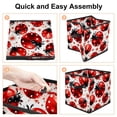 thumbnail image 4 of Seven Starred Iadybird Foldable Cube Organizer with Handle, 10.8"x10.5"x10.6", Large Capacity Storage Bin, Organizer Bins, Storage Baskets, 4 of 6