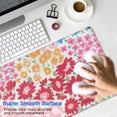 thumbnail image 4 of Long Mouse Pads for Desk,Vibrant Mixed Pioneer Flower Pattern Desk Mats on Top Of Desks, Desk Mouse Pad Extra Large with 3mm Non-Slip Base and Stitched Edge for Gaming,Office,Work,Home 31.5"x11.8", 4 of 6