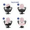 thumbnail image 4 of East Office Chair Slipcover, Gentle Cherry Blossom Sakura Flower Spring Season Inspired Japanese Foliage Love, Protective Stretch Decorative Fabric Cover, Standard Size, Pale Pink Blush, by Ambesonne, 4 of 5