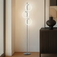 thumbnail image 6 of Brightech Saturn LED Tree Floor Lamp - Unique Design Matches Modern and Contemporary Decor - 3 Light Standing Pole Lamp- Tall Light for Living Room, Bedroom, and Office - Silver, 6 of 9