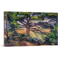 thumbnail image 1 of ARTCANVAS Great Pine Near Aix - Large Pine and Red Earth 1897 Canvas Art Print by Paul Cezanne - Size: 18" x 12" (0.75" Deep), 1 of 9