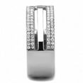 thumbnail image 2 of Rings for Women Silver 316L Stainless Steel DA366 - AAA Grade Cubic Zirconia in Clear, 2 of 6