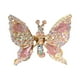 thumbnail image 2 of Pinza de pelo de mariposa con pedrería móvil para mujer - Horquilla 3D con alas aleteantes, 2,17 x 1,57 pulgadas, accesorio para el pelo para bodas y fiestas, 2 of 5