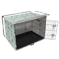 thumbnail image 6 of Summer Dog Crate Cover, Young Boys Swimming in the Pool with Balls and Duck Floats Drawn by Hand, Easy to Use Pet Kennel Cover Small Dogs Puppies Kittens, 7 Sizes, Pale Teal Multicolor, by Ambesonne, 6 of 6