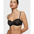 thumbnail image 5 of Women's Sheer Strapless Bras Mesh Sexy Unlined Plus Size See Through Underwire Bra, 5 of 6