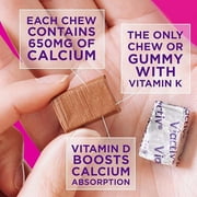 Viactiv Calcium + Vitamin D3 Supplement Soft Chews, Milk Chocolate, Calcium for Bone Health, 100 Count